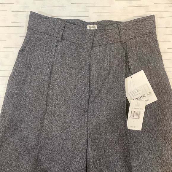 TOTEME Pleated wool-blend straight pants size 32 - Picture 11 of 15
